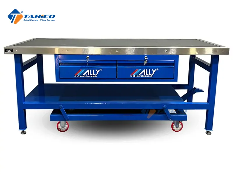 Bàn nguội cơ khí ALLY QT-BNNH chịu tải 500kg | có bánh xe