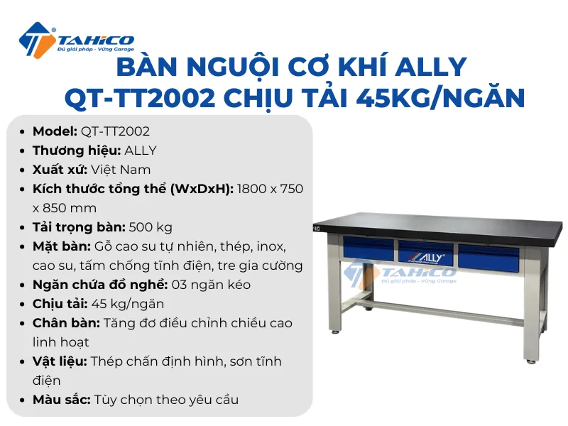 Đặc điểm tính năng Ally QT-TT2002