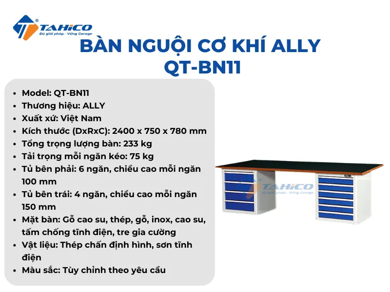 Bàn nguội cơ khí AllyQT-BN11
