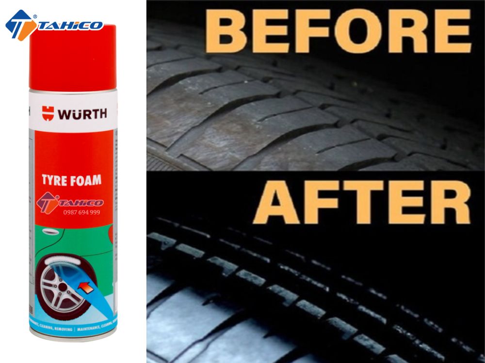 Bảo dưỡng lốp Wurth Tyre Foam 500ml