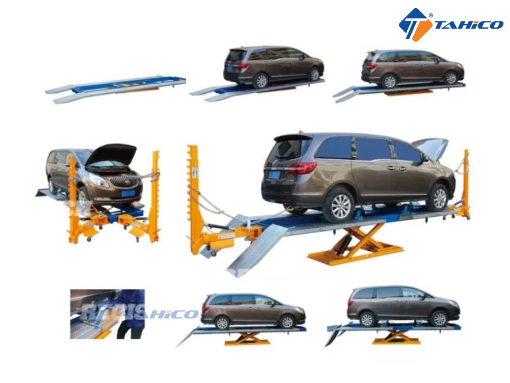 Đặc điểm bệ khung kéo nắn xe tai nạn lắp nổi Uniliner UL-1000