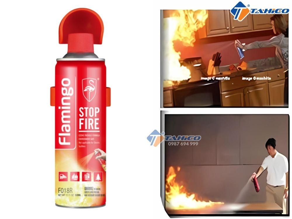 Bình bọt chữa cháy Flamingo Stop Fire F018R
