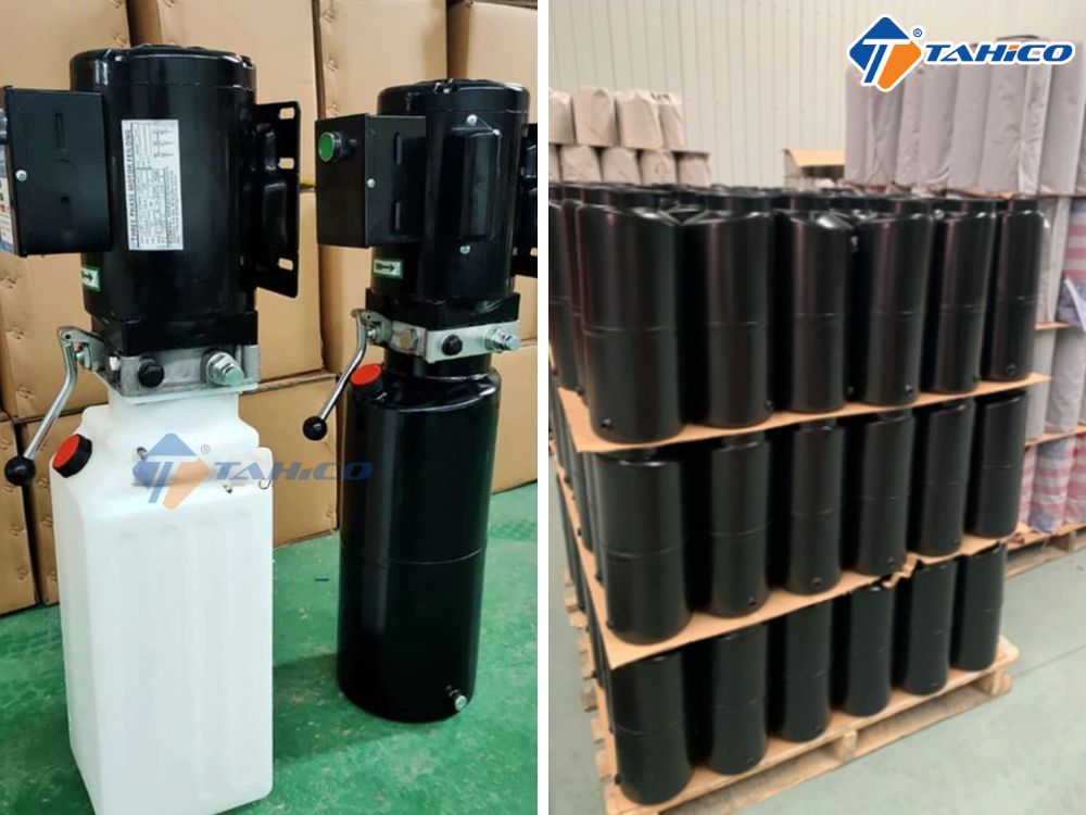Bình dầu sắt/nhựa cầu nâng 2 trụ 14 lít