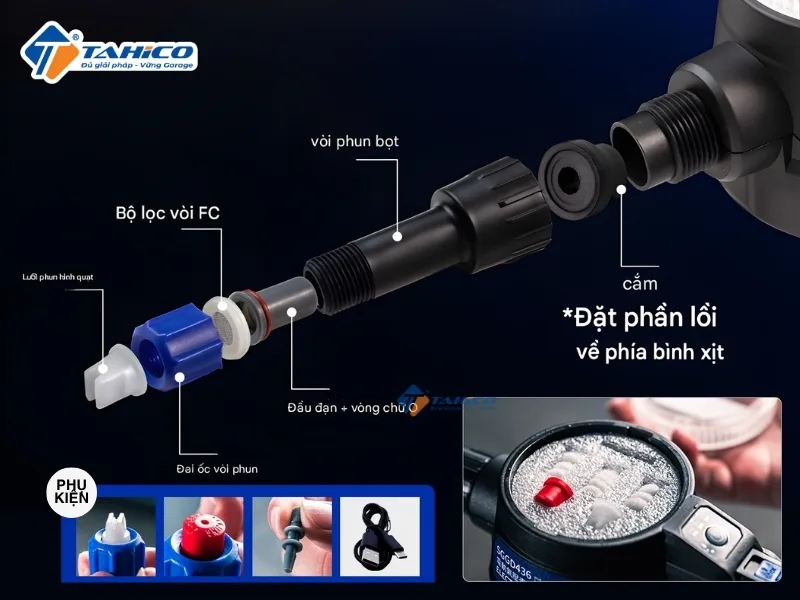Bình phun bọt tuyết cầm tay SGCB SGGD436 2L