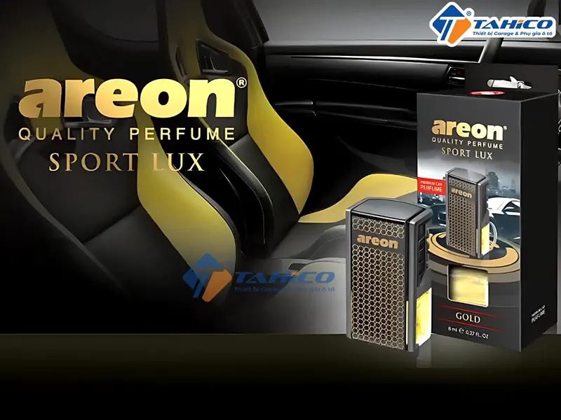 Bình thay nước hoa kẹp cửa gió ô tô Areon Sport Lux