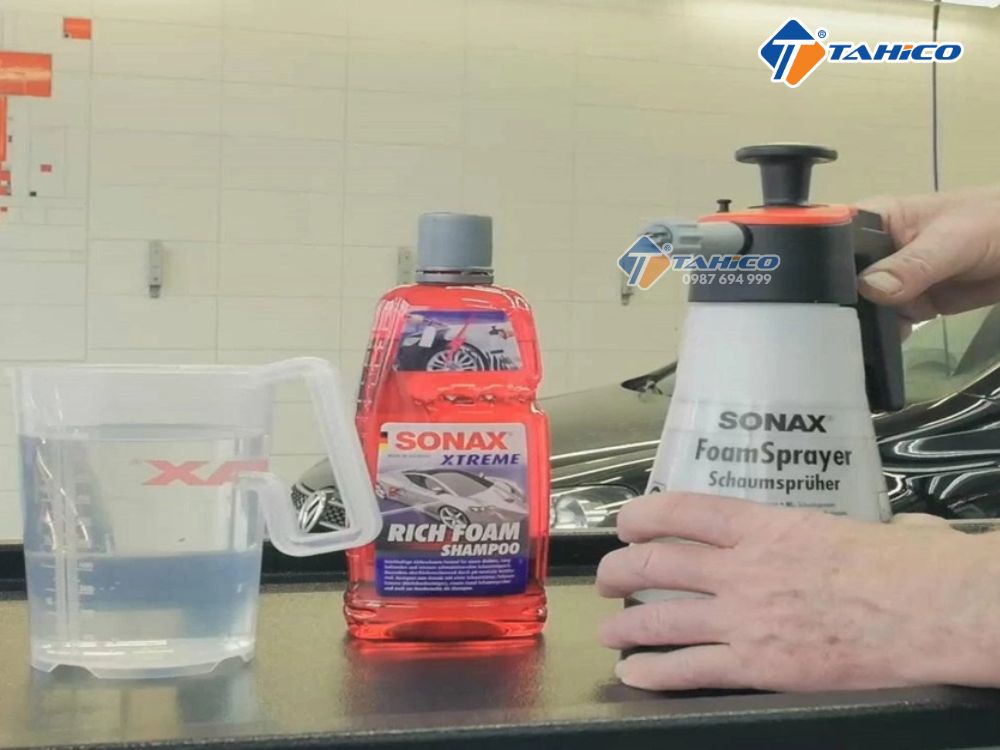 Bình xịt bọt tuyết cầm tay Sonax Foam Sprayer 04965 1 lít