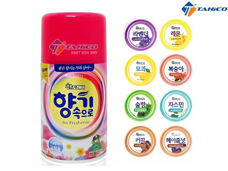 Bình xịt khử mùi ô tô chống say xe Hàn Quốc