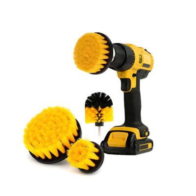 Bộ 3 bàn chải lắp máy khoan - Dụng cụ vệ sinh nhà cửa, xe ô tô, xe máy thông minh