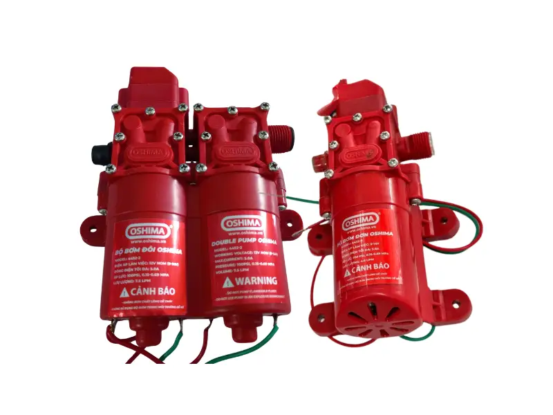 Bộ bơm đơn và bộ bơm đôi Oshima cho bình xịt điện