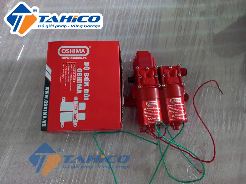Hình ảnh thực tế sản phẩm Bộ bơm đơn và bộ bơm đôi Oshima.