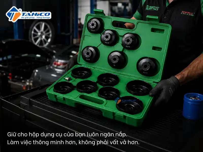 Bộ cảo mở lọc dầu Toptul JGAI1401 - 14 món