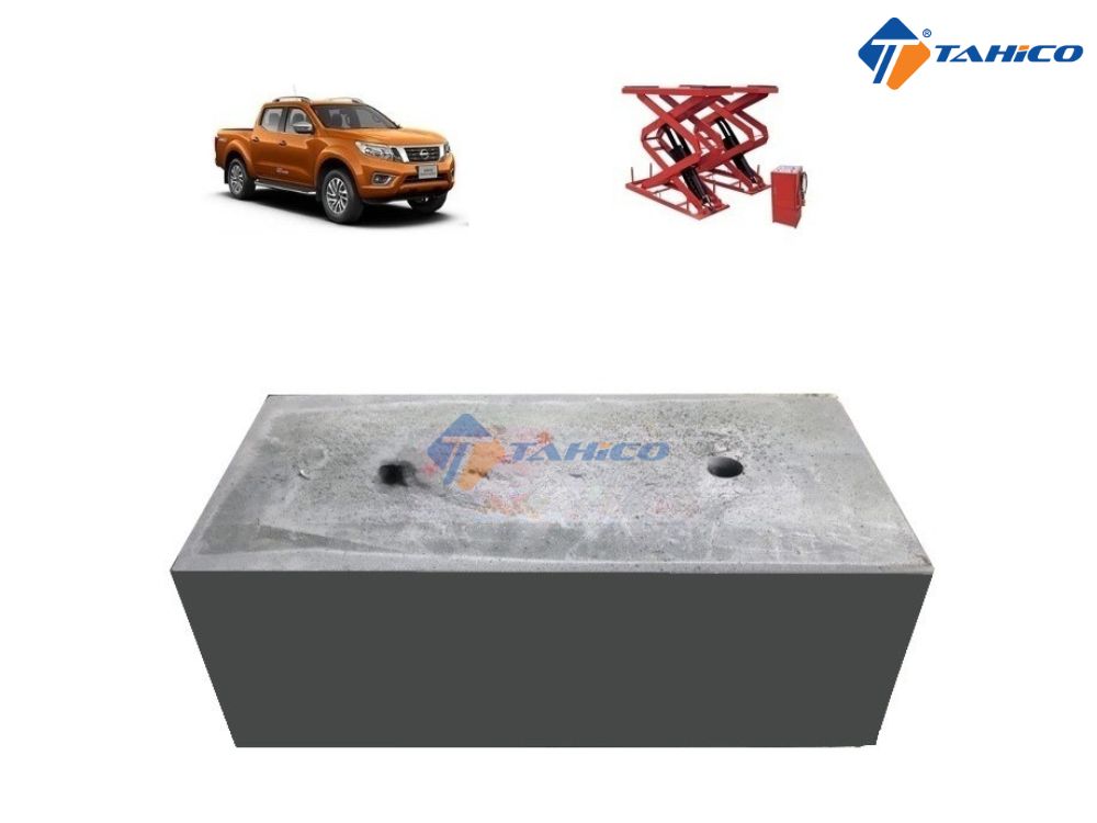 Cao su kê gầm xe cầu nâng cắt kéo cho bán tải gầm cao