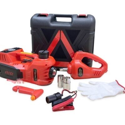 Bộ cứu hộ lốp 3in1 OEM GXE04 12V | Kích nâng tích hợp bơm lốp và súng vặn ốc