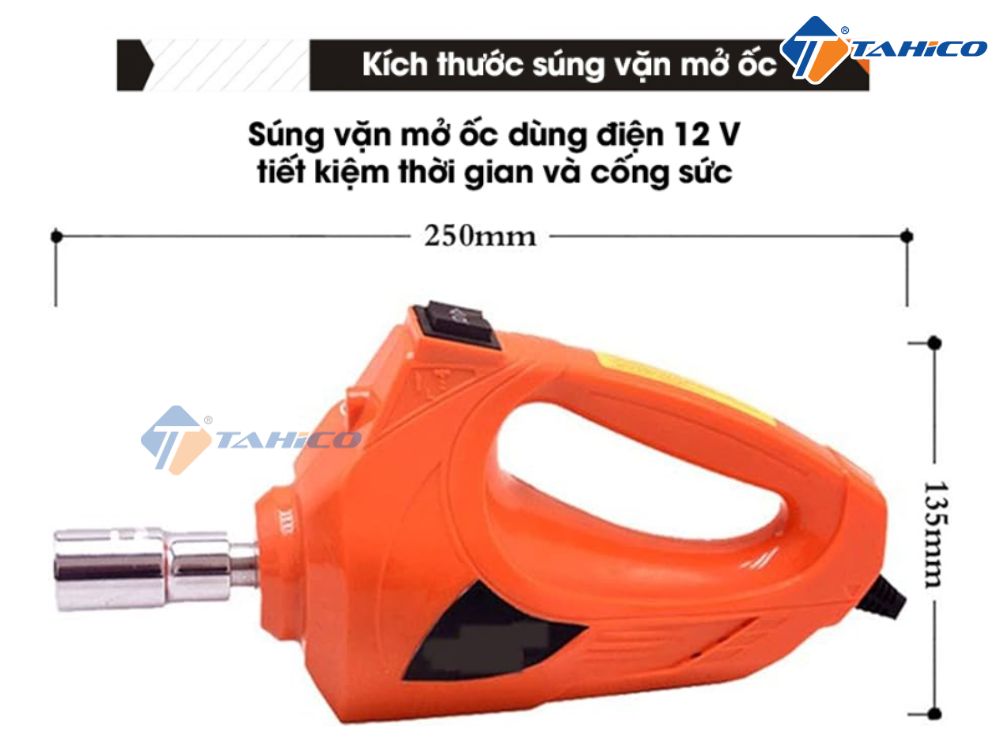 Bộ cứu hộ lốp 3in1 OEM GXE04 12V | Kích nâng tích hợp bơm lốp và súng vặn ốc