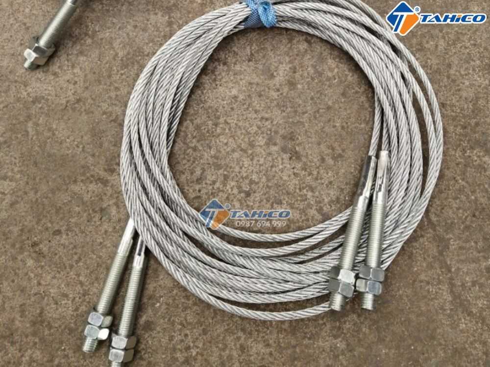 Bộ dây cáp cầu nâng 2 trụ Trung Quốc