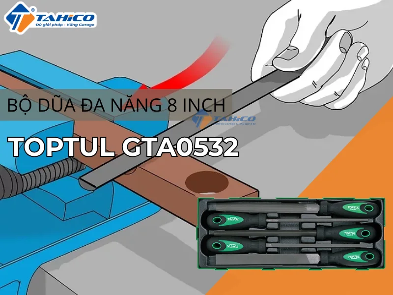 Hình ảnh sản phẩm Bộ dũa đa năng 8 inch Toptul GTA0532 - 5 chi tiết