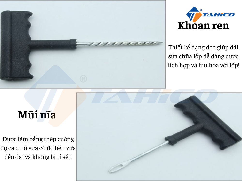 Bộ dùi rút vá lốp khẩn cấp Quik Fix Tire Repair Kit