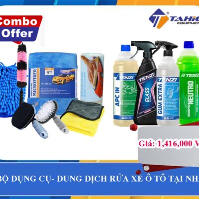 Bộ dung cụ - dung dịch rửa xe ô tô TỐI THIỂU tại nhà
