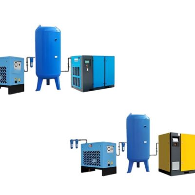 Bộ hệ thống khí nén & trục vít Lucky 75kw/100hp