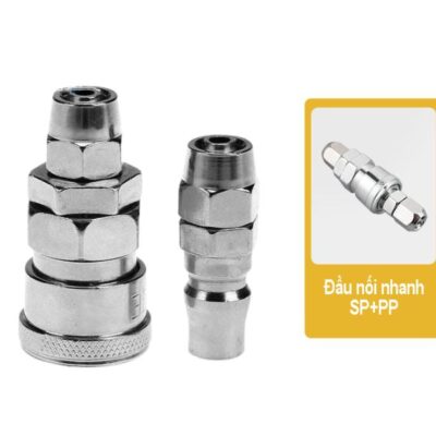 Bộ khớp nối nhanh đầu đực và đầu cái cắm dây SS-PP khí nén