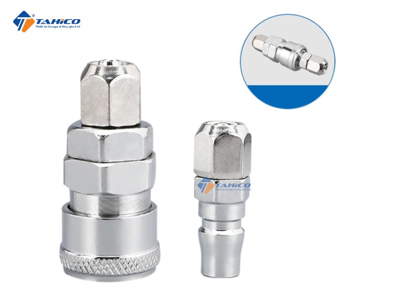 Bộ khớp nối nhanh đầu đực và đầu cái cắm dây SS-PP khí nén