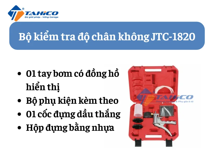 Đặc điểm tính năng JTC-1820