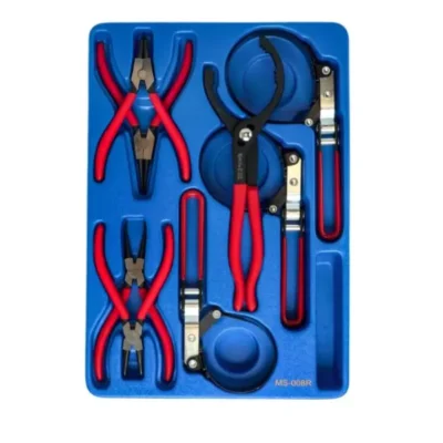 Bộ kìm mở phe và đai xiết ống lọc dầu Genius MS-008R | 8 chiếc