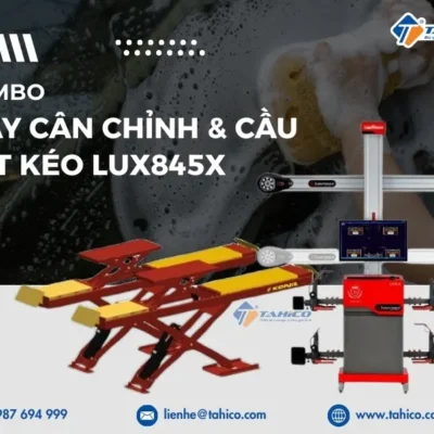 Bộ máy cân chỉnh độ chụm bánh xe Lux8 và cầu cắt kéo