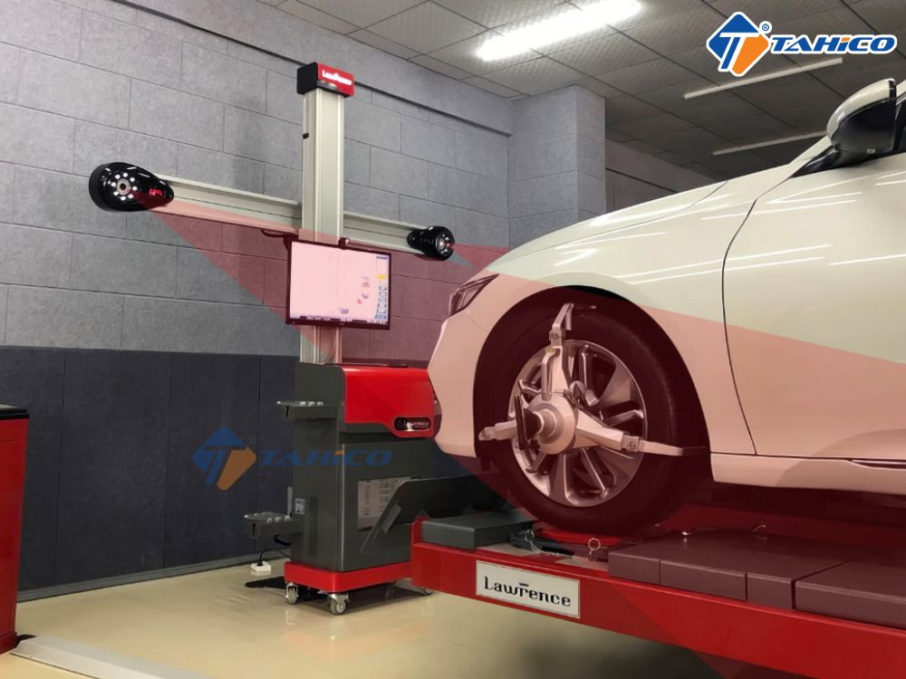 Bộ máy cân chỉnh độ chụm bánh xe Lux8 và cầu cắt kéo