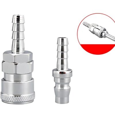 Bộ nối dây hơi khí nén trục ổ bi đuôi chuột phi 8, 10 ,12