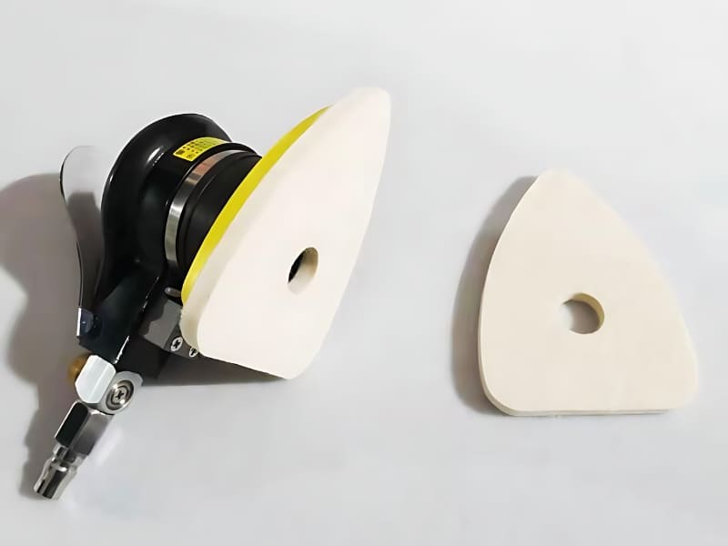 Các loại phớt vệ sinh nội thất – kính – wax – tẩy bụi sơn tam giác gắn máy chà nhám, máy rung