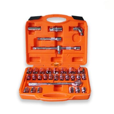 Bộ tuýp 1/2″ 32 chi tiết xi bóng Asaki AK-9770