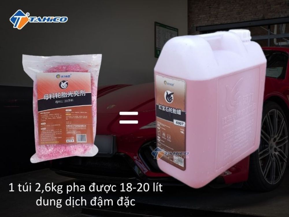 Bột đen bóng lốp Jilie 1106 2,6kg siêu tiết kiệm
