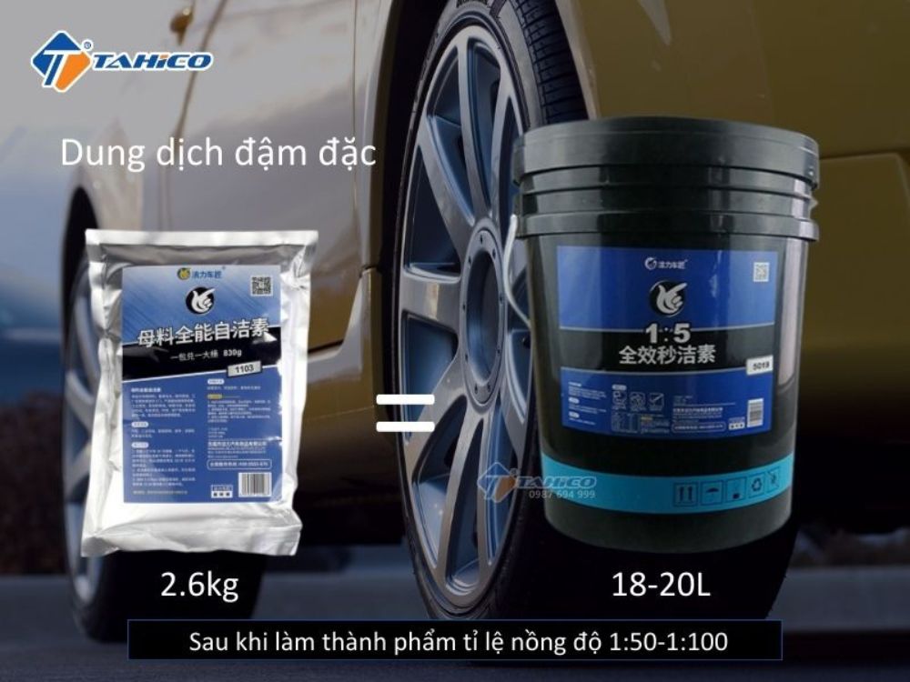 Bột tẩy rửa mâm lốp Jilie 123 2,6 kg siêu tiết kiệm