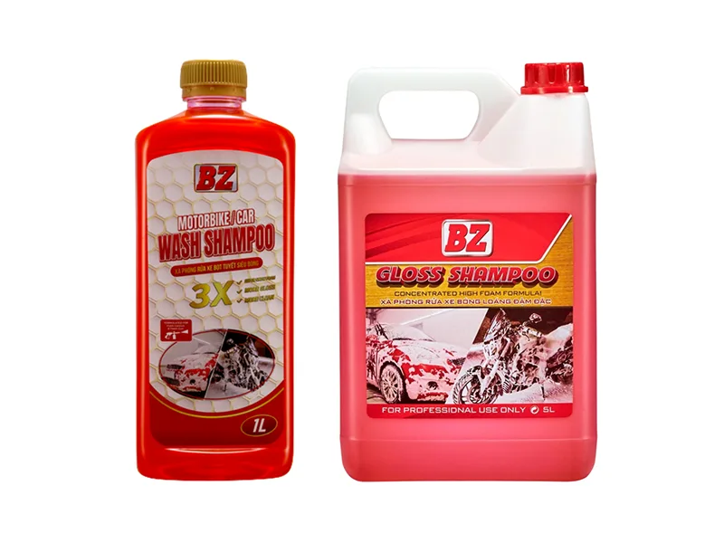 Nước rửa xe bọt tuyết BZ Gloss Shampoo For Motobike & Car 1L 5L 20L
