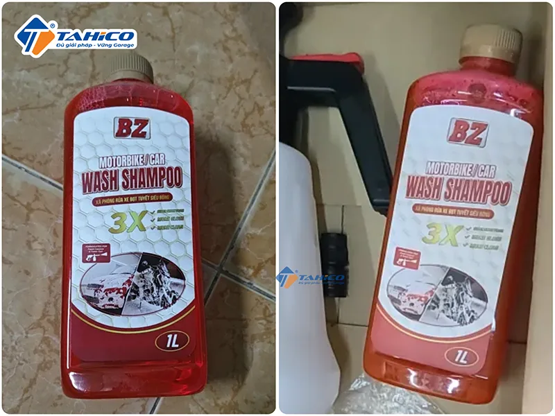 Nước rửa xe bọt tuyết BZ Gloss Shampoo For Motobike & Car 1L 5L 20L | Siêu bóng