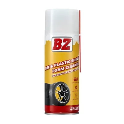 Vệ sinh và dưỡng nhựa nhám, vỏ xe BZ Tire Shine Foam 450ml