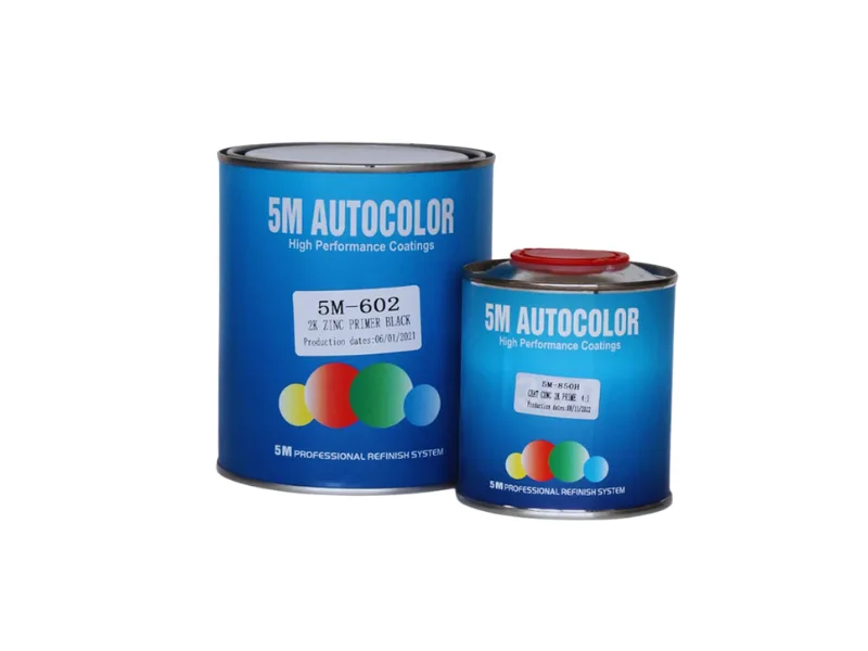 Hình ảnh sản phẩm Cặp sơn lót kẽm 2K 5M Autocolor 5M-602 1kg + Cứng 4:1 5M-850 0.25L