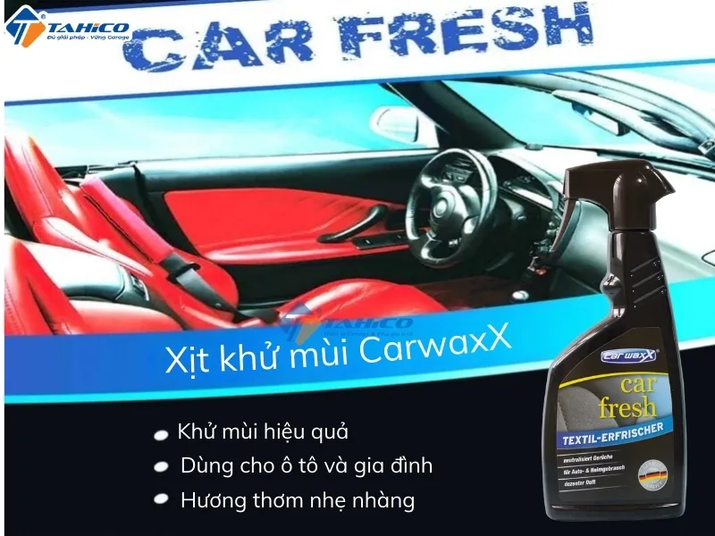 Xịt khử mùi CarwaxX Car Fresh 500ml