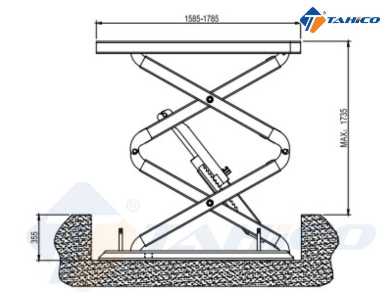 Cầu nâng cắt kéo âm nền Hofmann EELRBP758BC3