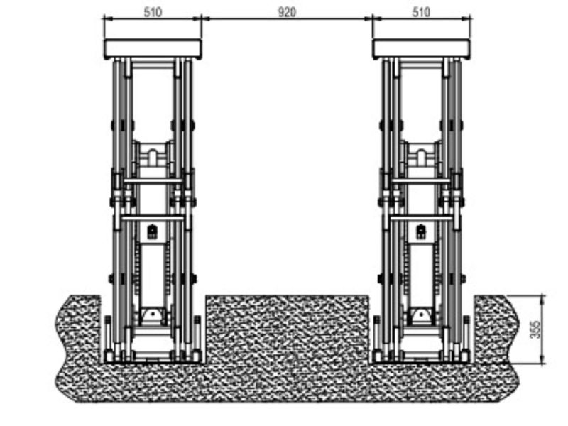 Thông số kỹ thuật của cầu nâng bụng âm nền Hofmann EELRBP758BC3
