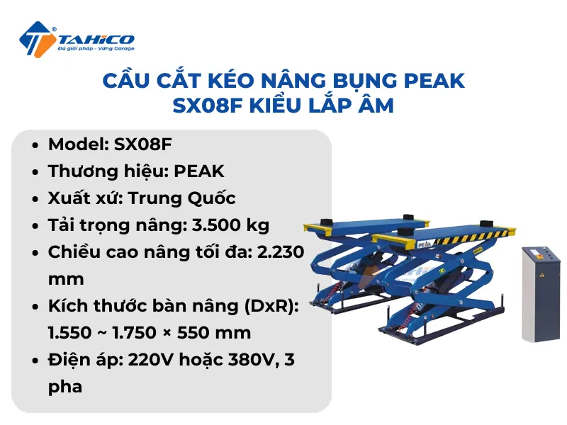 Đặc điểm tính năng PEAK SX08F