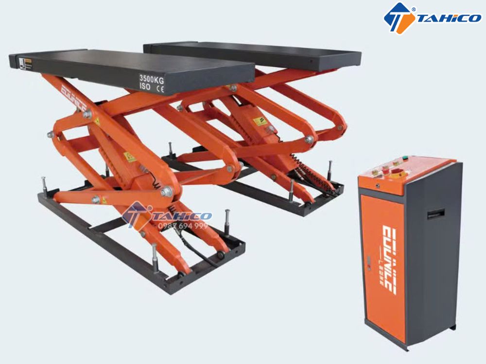 Cầu cắt kéo nâng bụng Weijia QWJ636 kiểu lắp âm