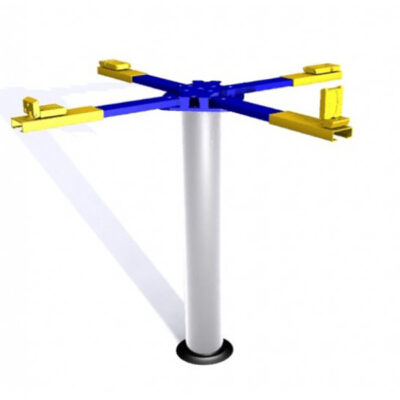 Cầu nâng 1 trụ rửa xe ô tô nâng gầm chữ X Shark