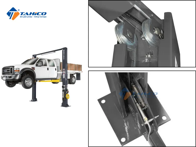 Cầu nâng 2 trụ Bendpak XPR-12CL Series 4 tấn cổng trên