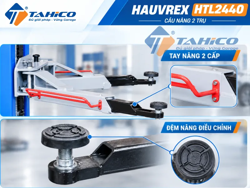Cầu nâng 2 trụ cáp dưới Hauvrex HTL2440