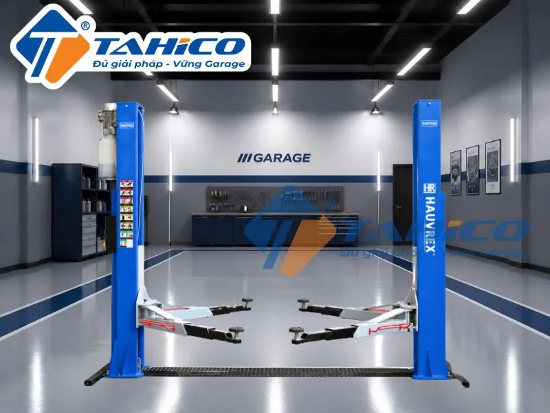 Hình ảnh sản phẩm Cầu nâng 2 trụ cáp dưới Hauvrex HTL2850.
