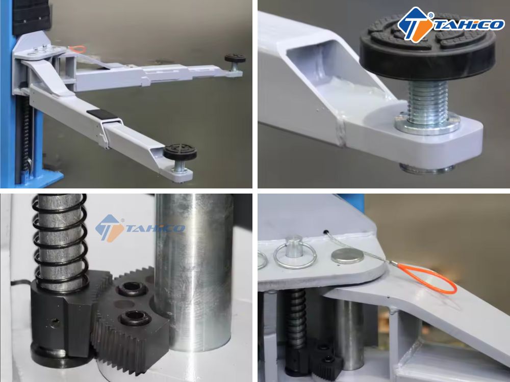 Cầu nâng 2 trụ cáp trên SHARK 4 tấn | RẺ & AN TOÀN