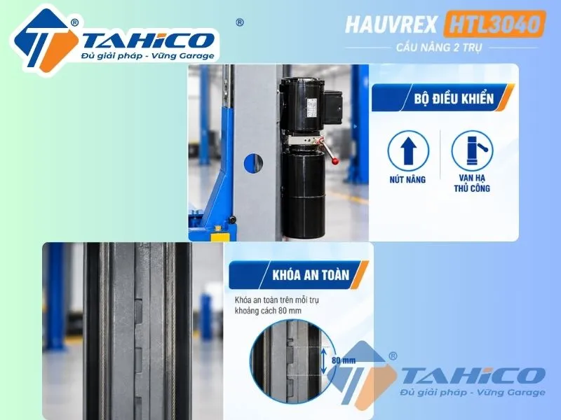 Cầu nâng 2 trụ cáp trên Hauvrex HTL3040
