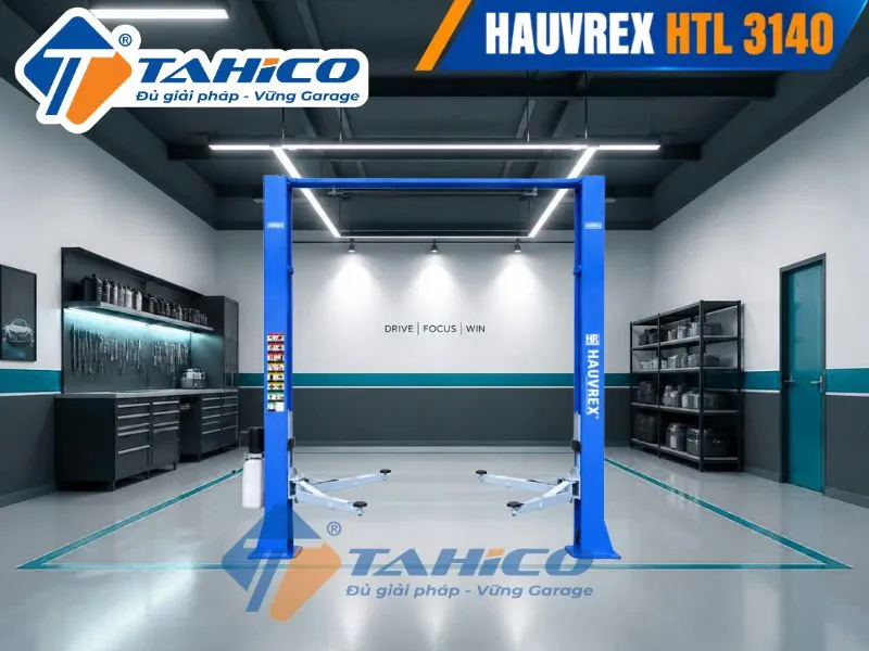 Hình ảnh sản phẩm Cầu nâng 2 trụ cáp trên Hauvrex HTL3140.